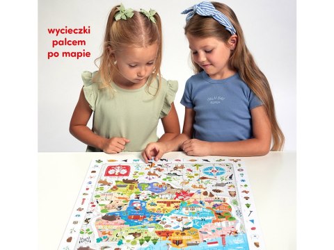 CzuCzu CzuCzu Obserwacyjne puzzle Mapa Polski 100 elementów 5+ plakat ZA5561