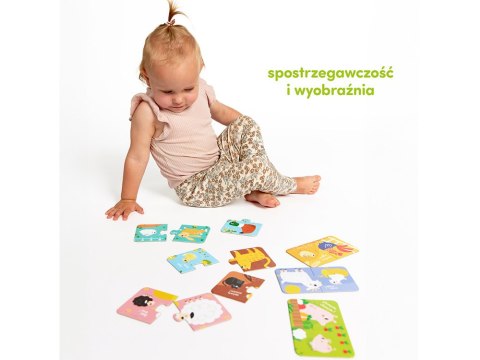 CzuCzu CzuCzu Zwierzątka z gospodarstwa Puzzle do pary 18m+ 7układanek ZA5553