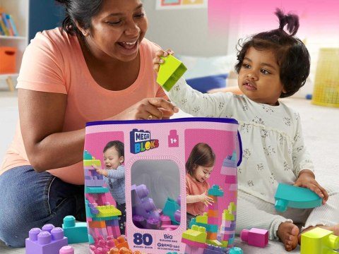Fisher-Price Fisher Price Pierwsze duże Klocki Mega Bloks 80 ele dla dzieci ZA5525