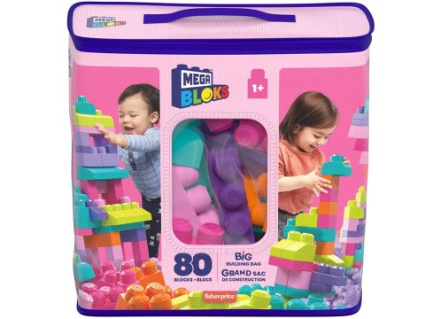 Fisher-Price Fisher Price Pierwsze duże Klocki Mega Bloks 80 ele dla dzieci ZA5525