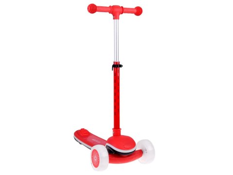 JOKOMISIADA Balansowa hulajnoga SCOOTER 3-kołowa KOLOROWE ŚWIATEŁKA i MUZYKA SP0812