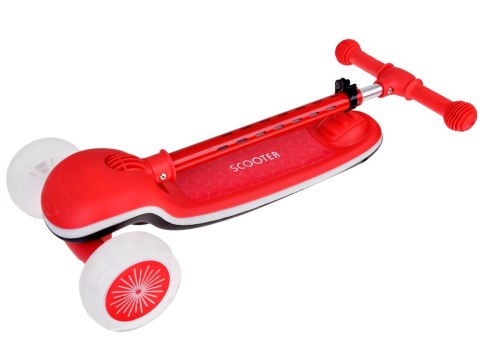 JOKOMISIADA Balansowa hulajnoga SCOOTER 3-kołowa KOLOROWE ŚWIATEŁKA i MUZYKA SP0812