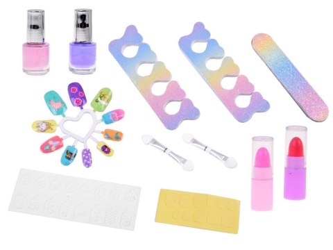 JOKOMISIADA Brokatowy Kuferek piękności SYRENKA Zestaw kosmetyków do makijażu ZA5586