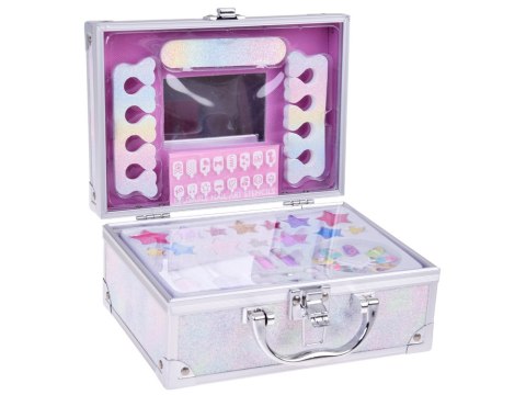 JOKOMISIADA Brokatowy Kuferek piękności SYRENKA Zestaw kosmetyków do makijażu ZA5586