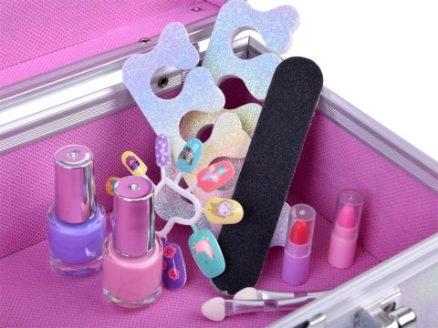 JOKOMISIADA Brokatowy Kuferek piękności SYRENKA Zestaw kosmetyków do makijażu ZA5586