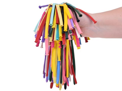 JOKOMISIADA Długie Kolorowe Balony do modelowania dekoracji zabawy 100szt ZA5565