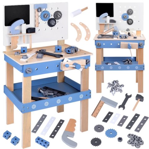 JOKOMISIADA Duży Drewniany Warsztat Zestaw Narzędzi dla Dzieci ZA5486