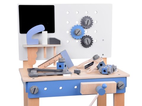 JOKOMISIADA Duży Drewniany Warsztat Zestaw Narzędzi dla Dzieci ZA5486