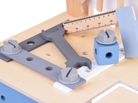 JOKOMISIADA Duży Drewniany Warsztat Zestaw Narzędzi dla Dzieci ZA5486