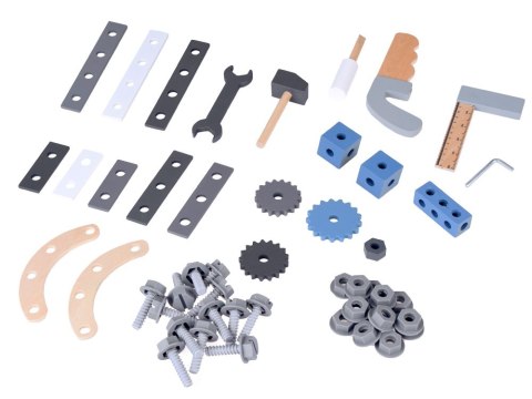 JOKOMISIADA Duży Drewniany Warsztat Zestaw Narzędzi dla Dzieci ZA5486