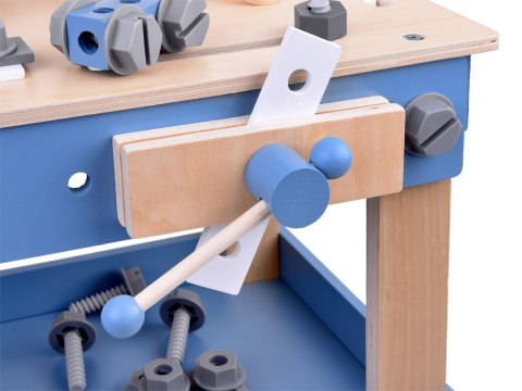 JOKOMISIADA Duży Drewniany Warsztat Zestaw Narzędzi dla Dzieci ZA5486