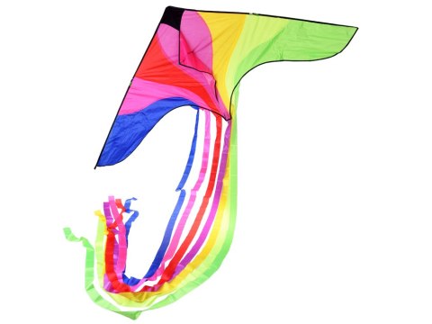 JOKOMISIADA Duży Lekki LATAWIEC z kolorowymi wstążkami 190x100cm ZA5571