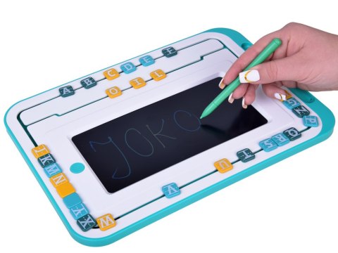 JOKOMISIADA Edukacyjny zestaw 3w1 Tablica LCD + karty do NAUKA ANGIELSKIEGO TA0113