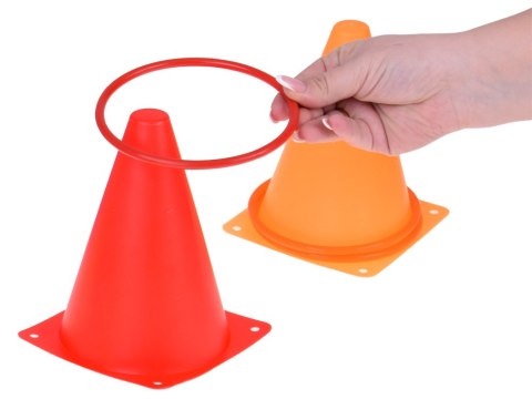 JOKOMISIADA Gra Zręcznościowa Ruchowa Pachołki Obręcze Woreczki dla Dzieci SP0823