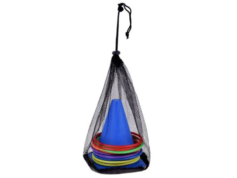 JOKOMISIADA Gra Zręcznościowa Ruchowa Pachołki Obręcze Woreczki dla Dzieci SP0823