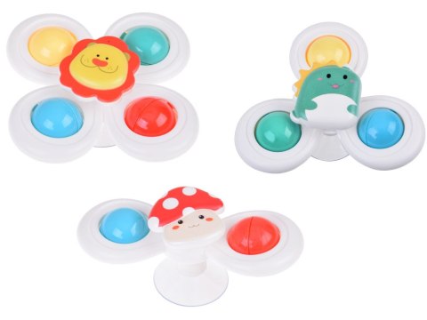 JOKOMISIADA Kolorowy Fidget Spinner Zabawka sensoryczna antystresowa dla dzieci ZA5576