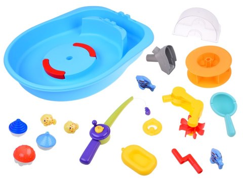 JOKOMISIADA Niebieski stolik wodny z kołem młyńskim + akcesoria do łowienia ZA5566