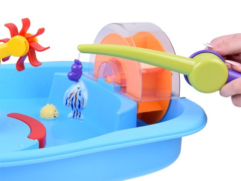 JOKOMISIADA Niebieski stolik wodny z kołem młyńskim + akcesoria do łowienia ZA5566