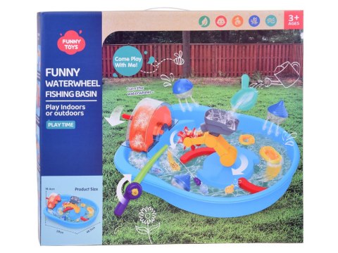 JOKOMISIADA Niebieski stolik wodny z kołem młyńskim + akcesoria do łowienia ZA5566