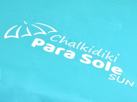 JOKOMISIADA Parasol Plażowy Ogrodowy Chalkidiki Para SoleSun UPF50 240cm ŁAMANY SP0810