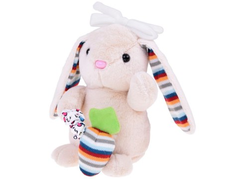 JOKOMISIADA Pluszowy króliczek pozytywka przytulanka maskotka kołysanka ZA5585