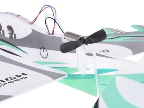 JOKOMISIADA Składany lekki samolot z pianki lata świeci LED śmigło ładownie USB ZA5583