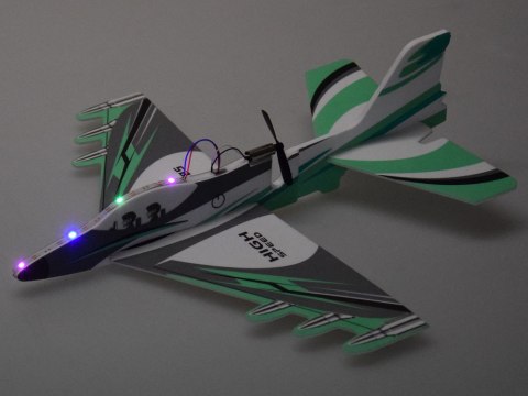 JOKOMISIADA Składany lekki samolot z pianki lata świeci LED śmigło ładownie USB ZA5583