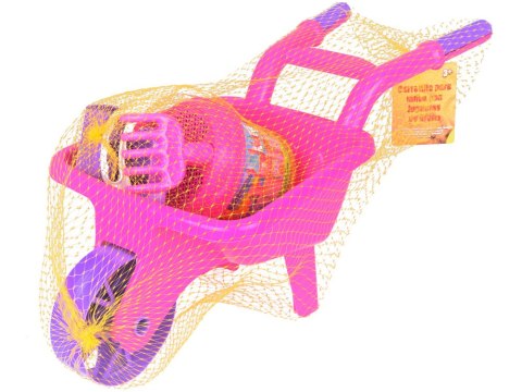 JOKOMISIADA Taczki dla dziecka akcesoria do piaskownicy wiaderko łopatka grabki ZA5469