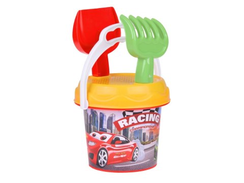 JOKOMISIADA Taczki dla dziecka akcesoria do piaskownicy wiaderko łopatka grabki ZA5469