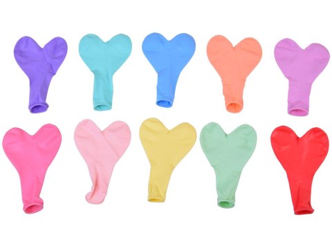 JOKOMISIADA Urocze Balony w kształcie Serca Zestaw balonów serduszka 24 szt ZA5567