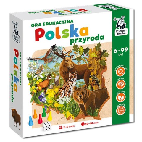 Kapitan Nauka Kapitan Nauka Gra edukacyjna Polska przyroda - nauka przyrody dla całej rodziny GR0708