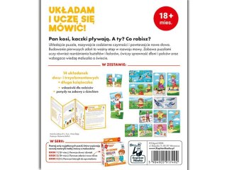 Kapitan Nauka Kapitan Nauka Pierwsze puzzle edukacyjne Na spacerze 14 układanek + książeczka KS1020