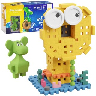 Marioinex Marioinex Diplodok i Morska Syrena klocki 60 ele Mini wafle figurka ZA5500