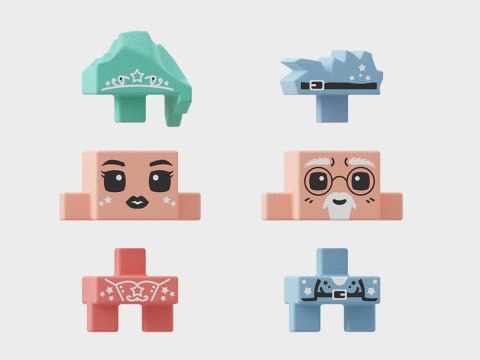 Marioinex Marioinex Klocki mini wafle Księżniczka Magiczna wieża 80el figurki ZA5494