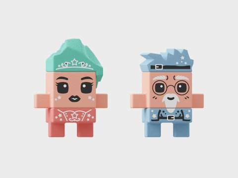 Marioinex Marioinex Klocki mini wafle Księżniczka Magiczna wieża 80el figurki ZA5494