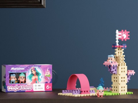 Marioinex Marioinex Klocki mini wafle Księżniczka Magiczna wieża 80el figurki ZA5494
