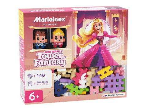 Marioinex Marioinex Klocki mini wafle Wieża Fantazji 148ele 2 figurki ZA5493