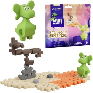 Marioinex Marioinex Smok Diplodok i Pustynia 25ele Mini waffle figurka ZA5496