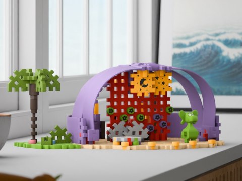 Marioinex Marioinex Smok Diplodok i Scena Mini wafle klocki 148el + figurka ZA5502