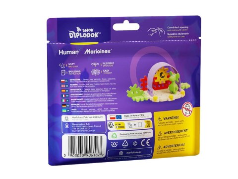 Marioinex Marioinex klocki Smok Diplodok i Scena 25ele figurka Mini waffle ZA5498