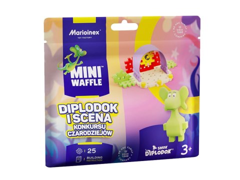 Marioinex Marioinex klocki Smok Diplodok i Scena 25ele figurka Mini waffle ZA5498