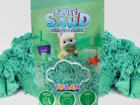 TUBAN TUBAN puszysty pachnący sensoryczny Piasek Fluffy zielony 90g ZA5540