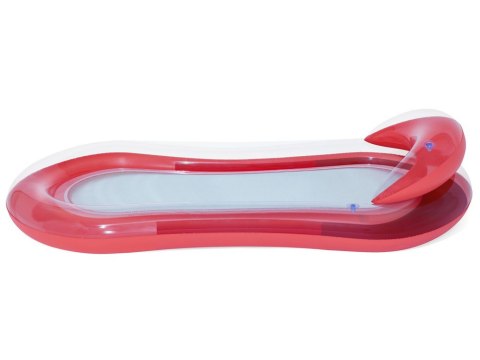 Bestway Bestway Dmuchany materac z siatką Leżanka wodna CZERWNONA 160cm 43103