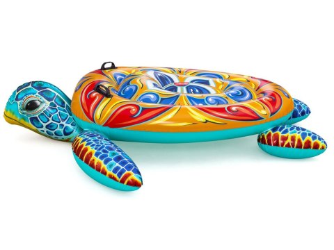 Bestway Bestway Dmuchany materac z uchwytami ŻÓŁW Nadruk Majolika 183x173cm 41523