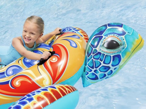 Bestway Bestway Dmuchany materac z uchwytami ŻÓŁW Nadruk Majolika 183x173cm 41523