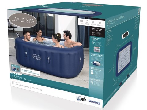 Bestway Bestway Lay-Z-Spa HAWAII hydromasaż wbudowana pompa WiFi aplikacja 6001H