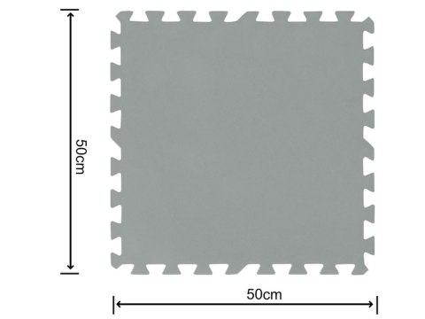 Bestway Bestway Piankowa mata pod basen SZARY 50cmx50cm 58639