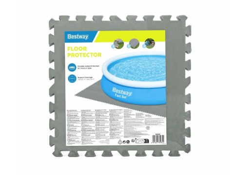 Bestway Bestway Piankowa mata pod basen SZARY 50cmx50cm 58639