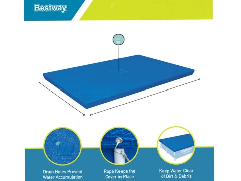 Bestway Bestway Plandeka Pokrywa na basen 221x150cm 58103