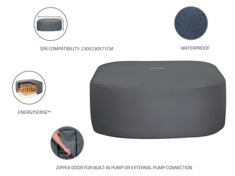 Bestway Bestway Pokrywa termiczna pokrowiec ENERGYSENSE do Lay-Z-Spa 230cm 60333